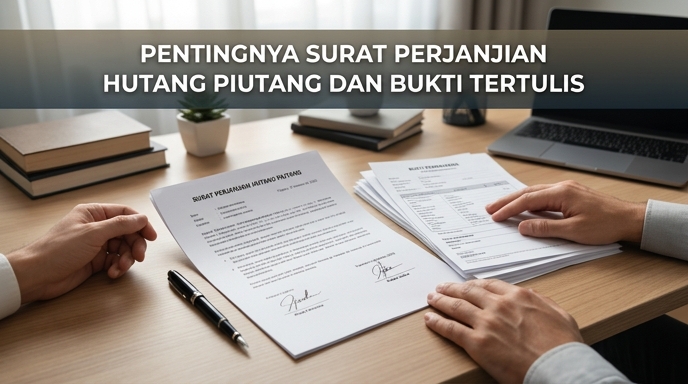 Pentingnya Surat Perjanjian Hutang Piutang Dan Bukti Tertulis